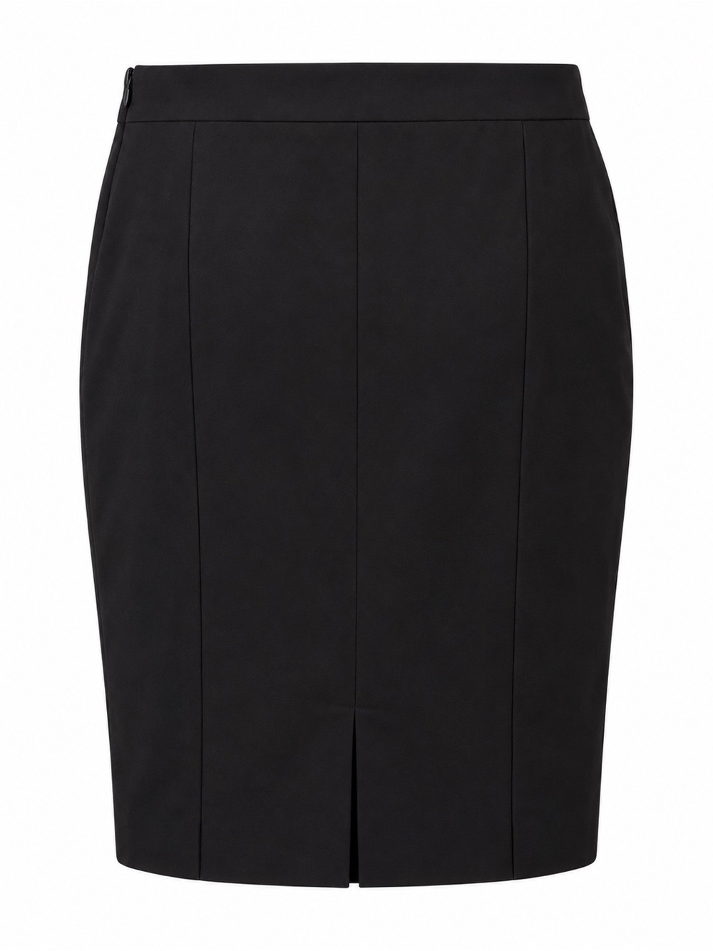 Lafayette 148 New York Black Lined Pencil Skirt Size 12 Career Quiet Luxe - Picture 4 of 4